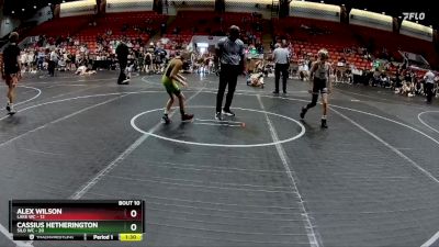 72 lbs Round 3 (8 Team) - Alex Wilson, Lake WC vs Cassius Hetherington, Silo WC