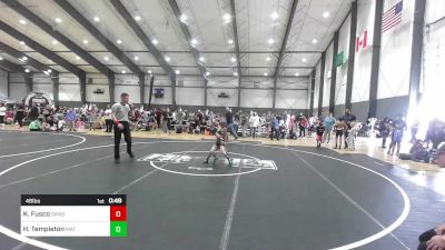 46 lbs Semifinal - Kai Fusco, Sandpoint Legacy WC vs Hayden Templeton, Mat Rats Rebooted