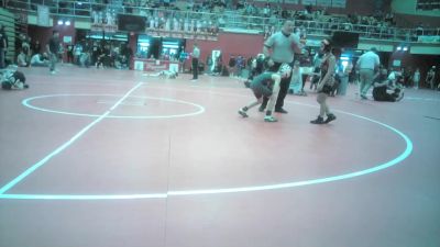 8U - 70 lbs Quarters - Liam Kreighbaum, Hybrid Wrestling Club vs Ryker Pence, Greentown Wrestling Club