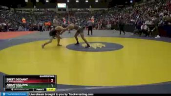 6A - 182 lbs Quarterfinal - Brett Dechant, Olathe Northwest vs Aidan Williams, Haysville-Campus