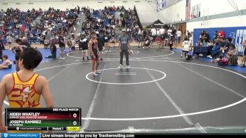 125 lbs 3rd Place Match - Aiden Whatley, Sunkist Kids Monster Garage vs Joseph Ramirez, El Modena