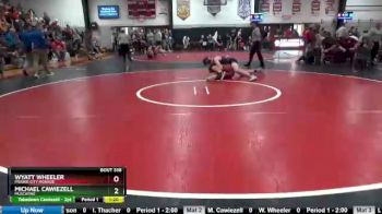 195 lbs Quarterfinal - Michael Cawiezell, Muscatine vs Wyatt Wheeler, Prairie City Monroe