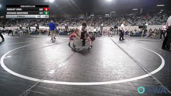 37 lbs Final - Hadley King, Bartlesville Wrestling Club vs Jociana Martinez, Tuttle Wrestling