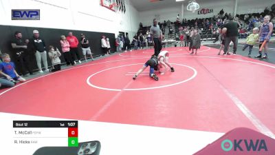 55-58 lbs Semifinal - Timmy McCall, Fort Gibson Youth Wrestling vs Roman Hicks, Raw Wrestling Club