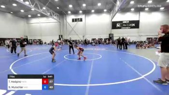 77 lbs Rr Rnd 1 - Taryn Hodgins, PWC Athena (W) vs Summer Mutschler, Misfits Kick Start