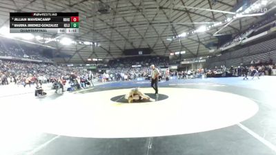 Girls 3A 110 lbs Quarterfinal - Jillian Mavencamp, Roosevelt (Girls) vs Marina Jimenez-Gonzalez, Kelso (Girls)