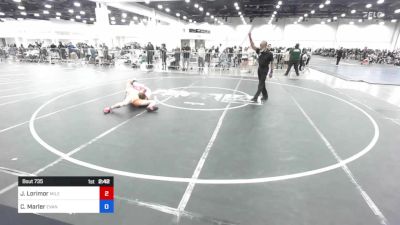150 lbs Consi Of 8 #2 - Jeremy Lorimor, Mile High WC vs Caden Marler, Evanston Elite