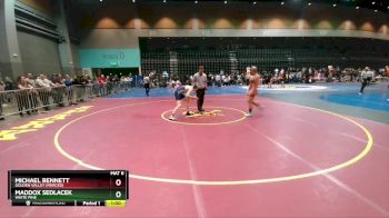 157 lbs Cons. Round 3 - Maddox Sedlacek, White Pine vs Michael Bennett, Golden Valley (Merced)