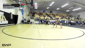 170 lbs Consi Of 4 - Natalie Davis, Glenpool Girls HS vs Taytem Edgington, Pryor HS Girls