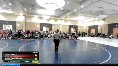 110+ Cons. Semi - Jade Criddle, Bear River Wrestling Club vs Addelyn Gorringe, 208 Badgers