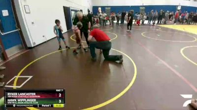 49 lbs Cons. Round 2 - Maddox Baxendale, North Big Horn Rams vs Matthew Hansen, Powell Wrestling Club