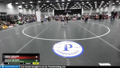 126 lbs Quarterfinal - Mason Milsaps, Boneyard Wrestling Academy vs Crew Carlson, The Best Wrestler