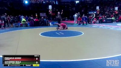 120 lbs Quarterfinal - Persaeus Gomez, Pomona vs Katherine Seals, Fountain - Fort Carson