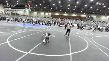 50 lbs 5th Place - Korban Grant, Athlos Wrestling vs Olen Lee, Lassen Wrestling Association