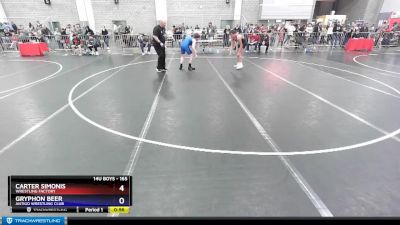 165 lbs Cons. Round 1 - Carter Simonis, Wrestling Factory vs Gryphon Beer, Antigo Wrestling Club