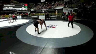 285 lbs Cons. Sub-semis - Lionel Zarate, Madera South High School Wrestling vs David Sandoval, Origin Training Center