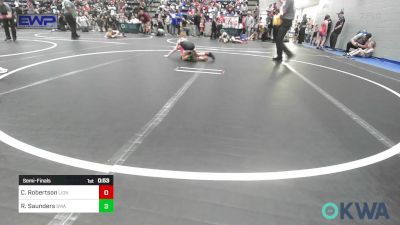 58 lbs Semifinal - Conlan Robertson, Lions Wrestling Academy vs Ryatt Saunders, Shelton Wrestling Academy