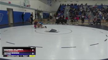 160 lbs Cons. Round 2 - Kasandra Villarreal, Mt. San Antonio College vs Natalie Resendiz, Unattached