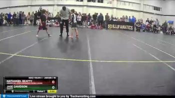 Junior I 78 lbs Round 1 - Nathaniel Beatty, Gracie Jiu-Jitsu Savannah Pedro Sauer vs Jase Davidson, WAOTA