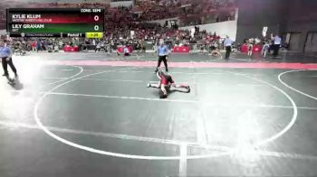 95 lbs Cons. Semi - Kylie Klum, Westby Wrestling Club vs Lily Graham, GET