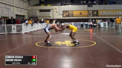 157 3rd Place Connor Hedash (Air Force Academy) vs. Archie Colgan (Wyoming)