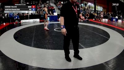 60kg Cons. Round 2 - Kerem Yalcin, Metro Amateur Wrestling Club vs Austin Franczak, Crank Wrestling
