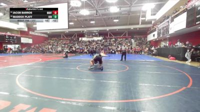 177 lbs Cons. Round 3 - Jacob Barros, College Park vs Maddox Platt, Concord
