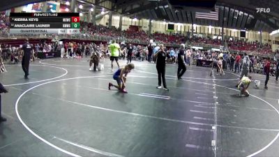 107 lbs Quarterfinal - AnaClaire Launer, Kearney MatCats Wrestling Club vs Kierra Keys, Millard South Wrestling Club