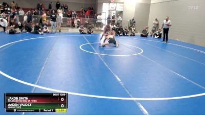 165 lbs Quarterfinal - Jakob Smith, Colorado School Of Mines vs Aaden Valdez, Adams State