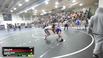 144 lbs Quarterfinal - Robbie Smith, Yorba Linda vs Troy Ruiz, Buchanan