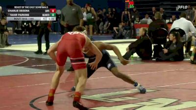 144 lbs Semifinal - Tahir Parkins, Nazareth vs Charlie Desena, Lake Highland Preparatory School