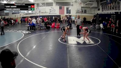 127 lbs Cons. Round 3 - Shaun Lumanog, Commodore Perry Hs vs Evey Adams, Cochranton Area Hs