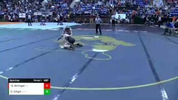 3 - 113 lbs Semifinal - Noah Nininger, Staunton River vs Daniel Colgin, New Kent