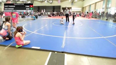 55 lbs Rr Rnd 5 - Lucy Farrar, CT Whale Girls vs Zoe Singer, MGW Surf Savages