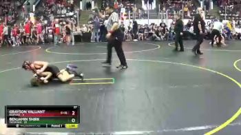 77 lbs Round 1 (4 Team) - Grayson Valliant, Bedford vs Benjamin Shirk, Tecumseh