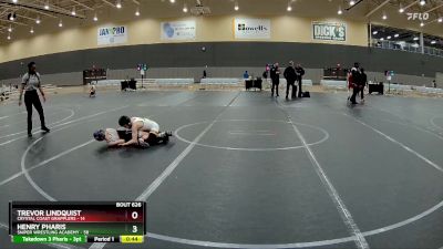 72 lbs 1st Place Match - Trevor Lindquist, Crystal Coast Grapplers vs Henry Pharis, Sniper Wrestling Academy