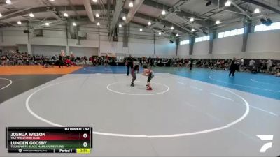 92 lbs Cons. Round 3 - Lunden Goosby, Texasports Black Mamba Wrestling vs Joshua Wilson, Vici Wrestling Club