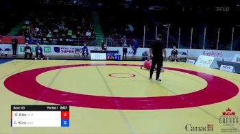 97kg Semifinal - Riley Otto, Montreal NTC / Montreal WC vs Callum Knox, Brock WC