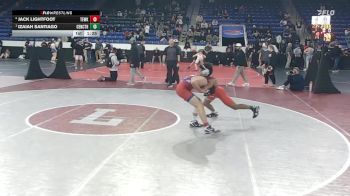 132 lbs Semifinal - Jack Lightfoot, Tewksbury vs Izaiah Santiago, Central Catholic
