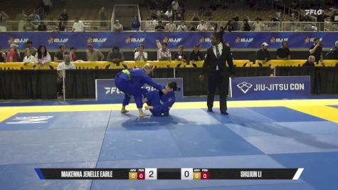 Shujun Li vs MaKenna Jenelle Earle 2026 Pan Jiu Jitsu IBJJF Championship