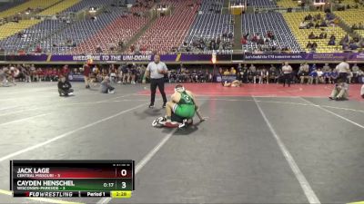 141 lbs Round 1 (16 Team) - Cayden Henschel, Wisconsin-Parkside vs Jack Lage, Central Missouri