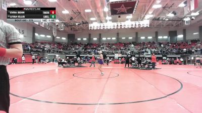 170 lbs Champ. Round 1 - Liyah Ellis, Hurst Bell vs Evra Behn, Keller Timber Creek