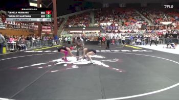 115 lbs Cons. Round 2 - Brinlee Hartman, Wellsville Hs vs Jenica Hubbard, Marysville HS