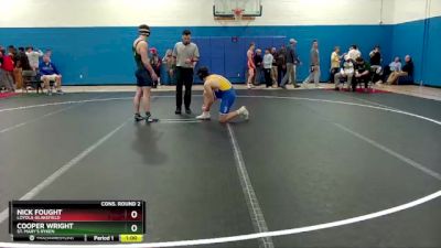 165 lbs Cons. Round 2 - Nick Fought, Loyola-Blakefield vs Cooper Wright, St. Mary`s Ryken