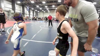 65 lbs Rr Rnd 2 - Tanner Lotier, Team Nauman vs Ellie Marold, Iron Faith Wrestling