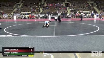 6A 120 lbs Cons. Round 2 - Derrick Daniels, Park Crossing High School vs Robert Guertin, Helena