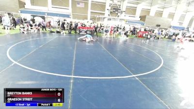 126 lbs Cons. Round 4 - Breyton Banks, UT vs Graeson Streit, CO