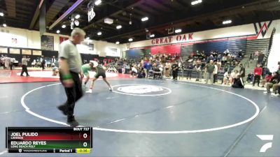 190 lbs 5th Place Match - Eduardo Reyes, Long Beach Poly vs Joel Pulido, Lakeside