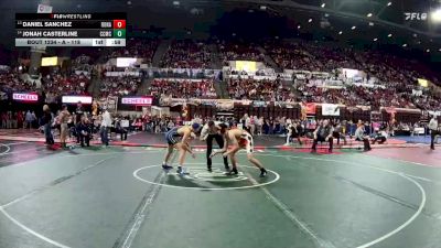 A - 118 lbs Cons. Round 2 - Jonah Casterline, Custer Co. (Miles City) vs Daniel Sanchez, Ronan