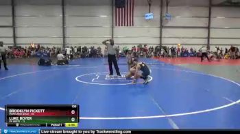 105 lbs Round 4 (6 Team) - Brooklyn Pickett, Maryland Gold vs Luke Boyer, PA White